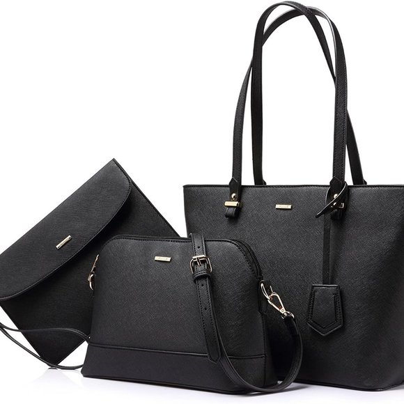 New  3pcs Purse Set   Handbags for Women Shoulder Bags Tote Satchel - Picture 5 of 12